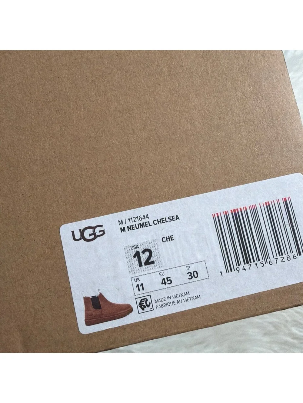 UGG Neumel Chelsea Boots size 12
